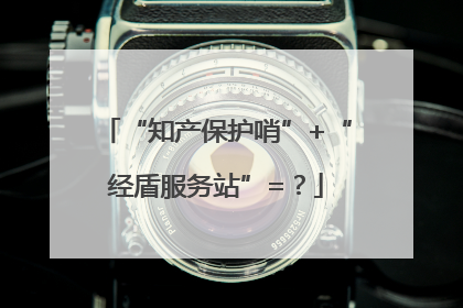 “知产保护哨”+“经盾服务站”=？