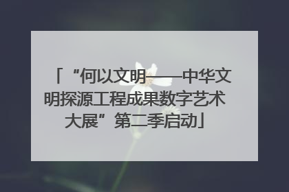 “何以文明——中华文明探源工程成果数字艺术大展”第二季启动