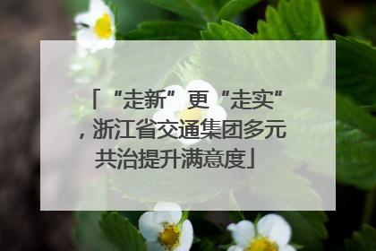 “走新”更“走实”，浙江省交通集团多元共治提升满意度
