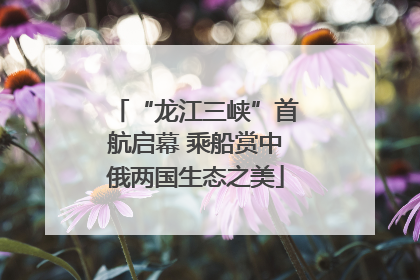 “龙江三峡”首航启幕 乘船赏中俄两国生态之美