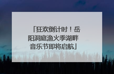 狂欢倒计时！岳阳洞庭渔火季湖畔音乐节即将启航