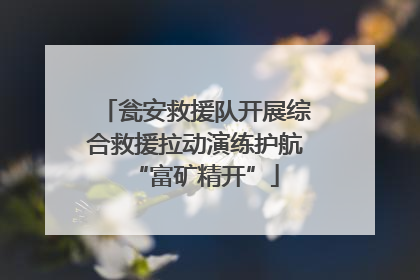 瓮安救援队开展综合救援拉动演练护航“富矿精开”