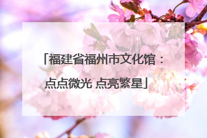 福建省福州市文化馆：点点微光 点亮繁星