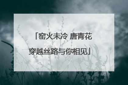 窑火未冷 唐青花穿越丝路与你相见