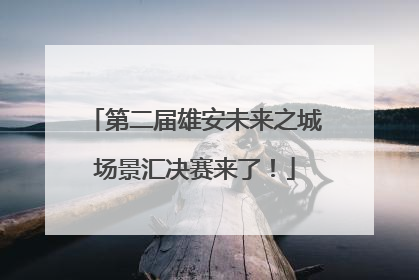 第二届雄安未来之城场景汇决赛来了！