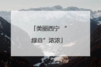 美丽西宁 “绿意”浓浓