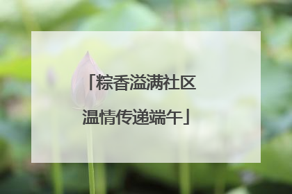 粽香溢满社区 温情传递端午