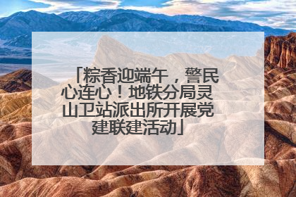粽香迎端午，警民心连心！地铁分局灵山卫站派出所开展党建联建活动