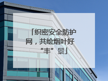织密安全防护网,共绘烟叶好“丰”景
