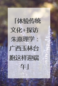 体验传统文化+探访朱熹理学：广西玉林台胞这样迎端午