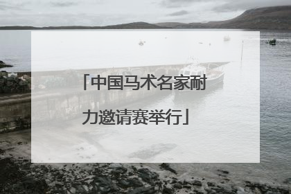 中国马术名家耐力邀请赛举行