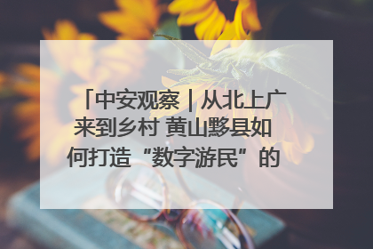 中安观察｜从北上广来到乡村 黄山黟县如何打造“数字游民”的“桃花源”？