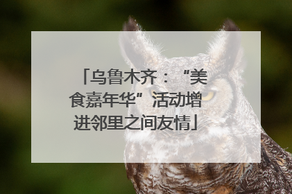 乌鲁木齐：“美食嘉年华”活动增进邻里之间友情