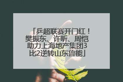 乒超联赛开门红！樊振东、许昕、周恺助力上海地产集团3比2逆转山东鲁能