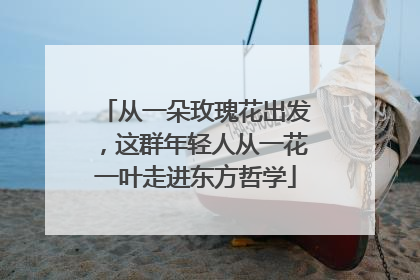 从一朵玫瑰花出发，这群年轻人从一花一叶走进东方哲学