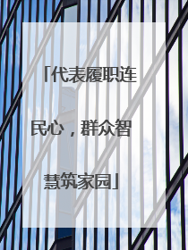代表履职连民心，群众智慧筑家园