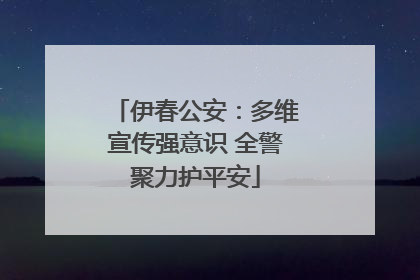 伊春公安：多维宣传强意识 全警聚力护平安