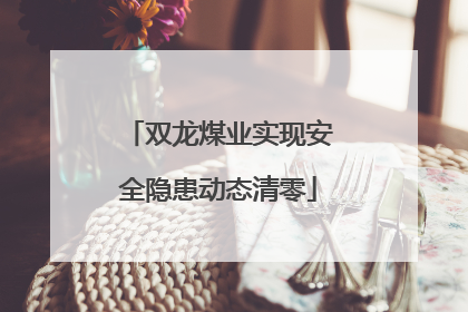双龙煤业实现安全隐患动态清零