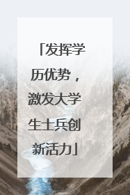发挥学历优势，激发大学生士兵创新活力