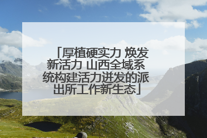 厚植硬实力 焕发新活力 山西全域系统构建活力迸发的派出所工作新生态
