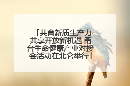 共育新质生产力·共享开放新机遇 甬台生命健康产业对接会活动在北仑举行