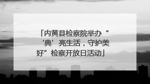 内黄县检察院举办“‘典’亮生活，守护美好”检察开放日活动