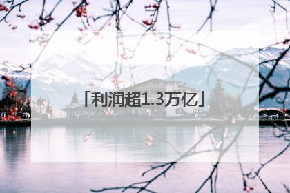 利润超1.3万亿
