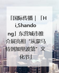 国际传播｜「Hi,Shandong」东营城市推介展亮相“从蒙马特到加里波第”文化节