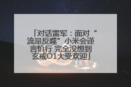对话雷军：面对“流量反噬”小米会谨言慎行 完全没想到玄戒O1大受欢迎