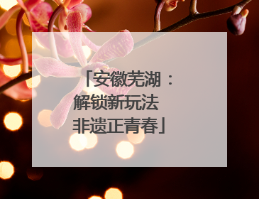 安徽芜湖：解锁新玩法 非遗正青春