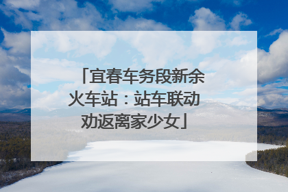 宜春车务段新余火车站：站车联动劝返离家少女