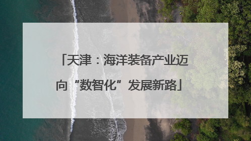 天津：海洋装备产业迈向“数智化”发展新路