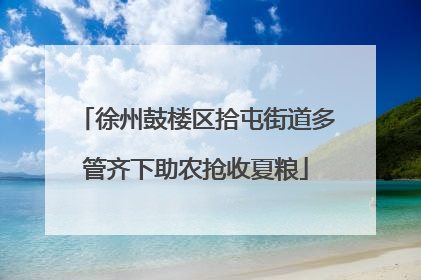徐州鼓楼区拾屯街道多管齐下助农抢收夏粮