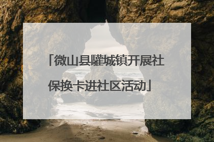 微山县驩城镇开展社保换卡进社区活动