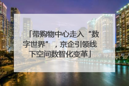 带购物中心走入“数字世界”，京企引领线下空间数智化变革