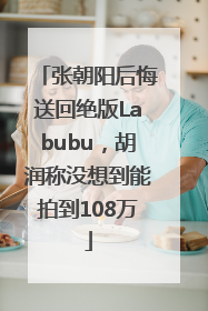 张朝阳后悔送回绝版Labubu，胡润称没想到能拍到108万
