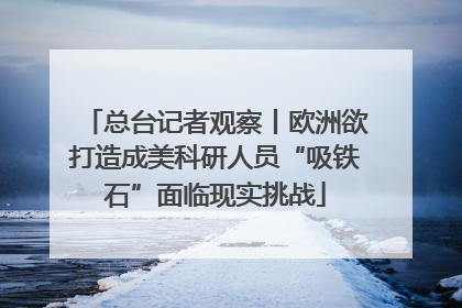 总台记者观察丨欧洲欲打造成美科研人员“吸铁石”面临现实挑战