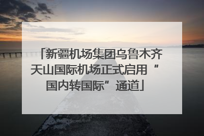 新疆机场集团乌鲁木齐天山国际机场正式启用“国内转国际”通道