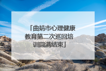 曲靖市心理健康教育第二次巡回培训圆满结束