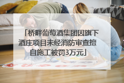 桥畔葡萄酒集团因旗下酒庄项目未经消防审查擅自施工被罚3万元