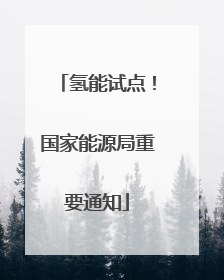 氢能试点！国家能源局重要通知