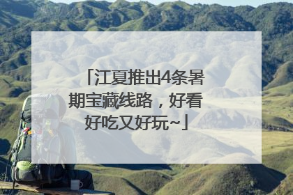 江夏推出4条暑期宝藏线路，好看好吃又好玩~