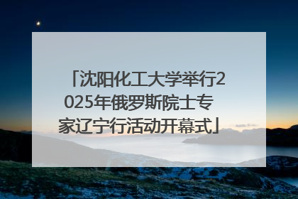 沈阳化工大学举行2025年俄罗斯院士专家辽宁行活动开幕式
