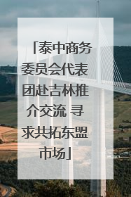 泰中商务委员会代表团赴吉林推介交流 寻求共拓东盟市场