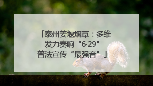 泰州姜堰烟草：多维发力奏响“6·29”普法宣传“最强音”
