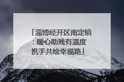 淄博经开区南定镇：暖心助残有温度 携手共绘幸福路