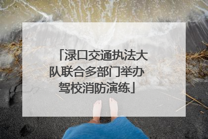 渌口交通执法大队联合多部门举办驾校消防演练