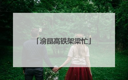 渝昆高铁架梁忙