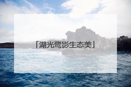 湖光鹭影生态美