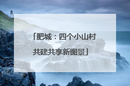 肥城：四个小山村共建共享新图景